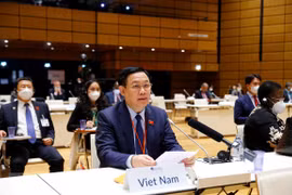 Máximo dirigente legislativo vietnamita asiste al acto inaugural de Conferencia Mundial de Presidentes de Parlamento