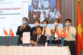 Empresas vietnamita y singapurense firman cooperación estratégica