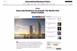 Medios internacionales alaban complejo de aguas termales en proyecto inmobiliario de Vietnam