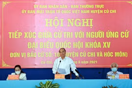 Presidente de Vietnam se reúne con votantes de Ciudad Ho Chi Minh