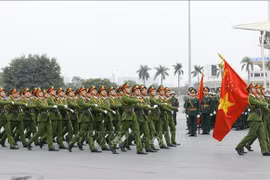 Policía dispuesta a proteger la seguridad del XIII Congreso Nacional del Partido Comunista de Vietnam