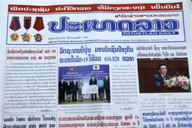 Prensa de Laos aprecia significado de visita oficial del presidente de Vietnam