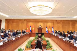 Presidente de Vietnam dialoga con titular del Parlamento de Laos