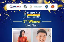 Estudiantes vietnamitas en tercer premio en concurso regional de periodismo juvenil