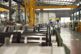 Exportación acerera de grupo vietnamita asciende a 50 mil toneladas en septiembre