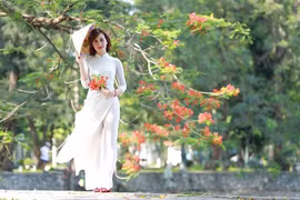 Celebran concurso fotográfico en honor a la belleza de las mujeres vietnamitas
