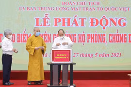 Presidente de Vietnam apela a la unidad del pueblo en lucha antiepidémica