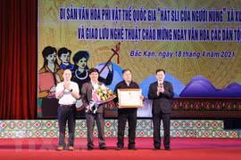 Canto sli de etnia Nung en Bac Kan, patrimonio intangible de Vietnam
