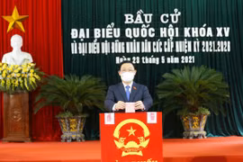 Presidente del Parlamento vietnamita participa en elecciones generales en Hai Phong 
