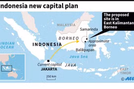 Proyecto de construcción de nueva capital de Indonesia sigue suspendido