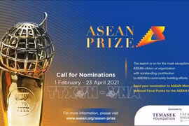 Premio ASEAN 2021 honrará a personas con contribuciones destacadas a la construcción de Comunidad regional