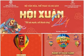 Lanzan vuelos en globo aerostático en Festival de Primavera 2021 de Hanoi