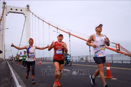 Corredores vietnamitas brillan en el maratón internacional de Da Nang