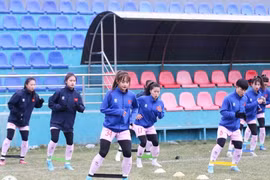 Fútbol femenino de Vietnam se prepara para partido contra Corea del Norte