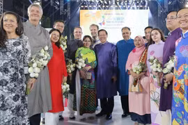 Presentan la belleza del Ao dai a amigos internacionales 