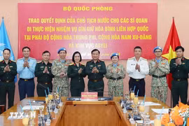 Envían otros oficiales vietnamitas a misiones de mantenimiento de paz de ONU