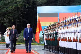 Presidente de Vietnam encabeza ceremonia de bienvenida a su homólogo alemán