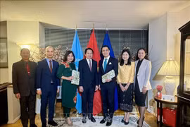 Fortalecen lazos delegaciones de Vietnam, Laos y Camboya en sede de ONU