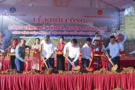 Inauguran construcción del lago Nam La en Dien Bien