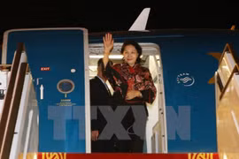 Líder parlamentaria vietnamita llega a EAU para participar en Cumbre de Presidentas de Parlamento
