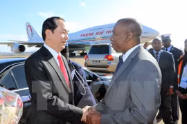 Presidente de Vietnam llega a Madagascar para asistir a Cumbre de Francofonía 
