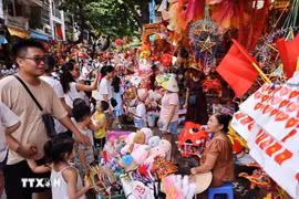 En la foto: En la calle de Hang Ma. (Fuente: VNA)