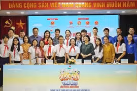 El primer simulacro de reunión de la Asamblea Nacional de los Niños. (Fuente: sggp.org.vn)