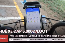 Recorrer Hanoi en bicicletas públicas