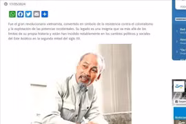 Artículo publicano por Resumen Latinoamericano de Argentina (Foto: VNA)