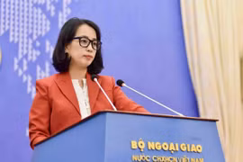 La portavoz de la Cancillería, Pham Thu Hang. (Foto: Cancillería)