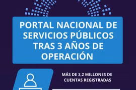 Portal nacional de servicios públicos tras tres años de operación