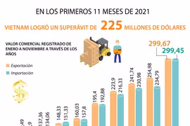 Vietnam logró superávit millonario en 11 meses