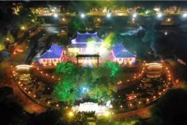 Se lleva a cabo un espectáculo musical en el Jardín Real Thieu Phuong, Ciudad Imperial, Hue. (Foto: sggp.org.vn)