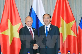 Presidente de Vietnam se reúne con su homólogo ruso, Vladimir Putin