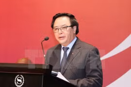 Hoang Binh Quan, jefe de la Comisión de Relaciones Exteriores del Comité Central del Partido Comunista de Vietnam y enviado especial del secretario general de esta fuerza política, Nguyen Phu Trong (Fuente: VNA)