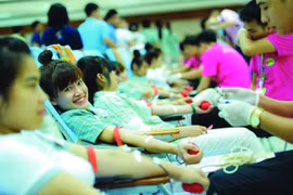 Localidades vietnamitas responden a campaña de donación de sangre