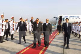 Inicia máximo dirigente partidista y presidente de Laos visita amistosa oficial a Vietnam