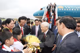 Efectúan en Camboya acto de recibimiento oficial a secretario general de PCV 