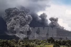 Volcán Sinabung de Indonesia vuelve a entrar en erupción