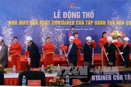 Empresa sudcoreana inicia construcción de fábrica de contenedores en Nghe An