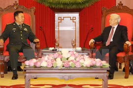 Máximo dirigente partidista vietnamita respalda cooperación militar con China 