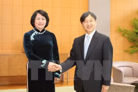 Vicepresidenta vietnamita recibida por Emperador Akihito de Japón 