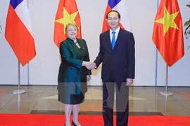Presidente vietnamita ofrece banquete a Michelle Bachelet 