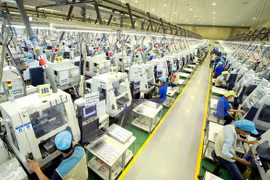 Índice de Producción Industrial de Vietnam aumenta 7,2 por ciento 