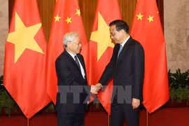 Líder partidista de Vietnam se reúne con premier de China
