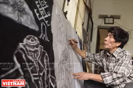 El alma del pueblo en grabados en madera de Tran Nguyen Dan