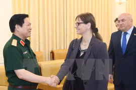 Ministro de Defensa de Vietnam recibe a embajadora israelí 