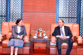Premier vietnamita recibe a presidenta de Asamblea Nacional de Laos 