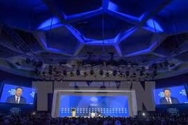 Inician reunión del Foro Económico Mundial en Davos 
