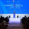 El primer ministro vietnamita, Pham Minh Chinh, participa en el Foro Económico de Otoño 2025. (Fuente: VNA)
